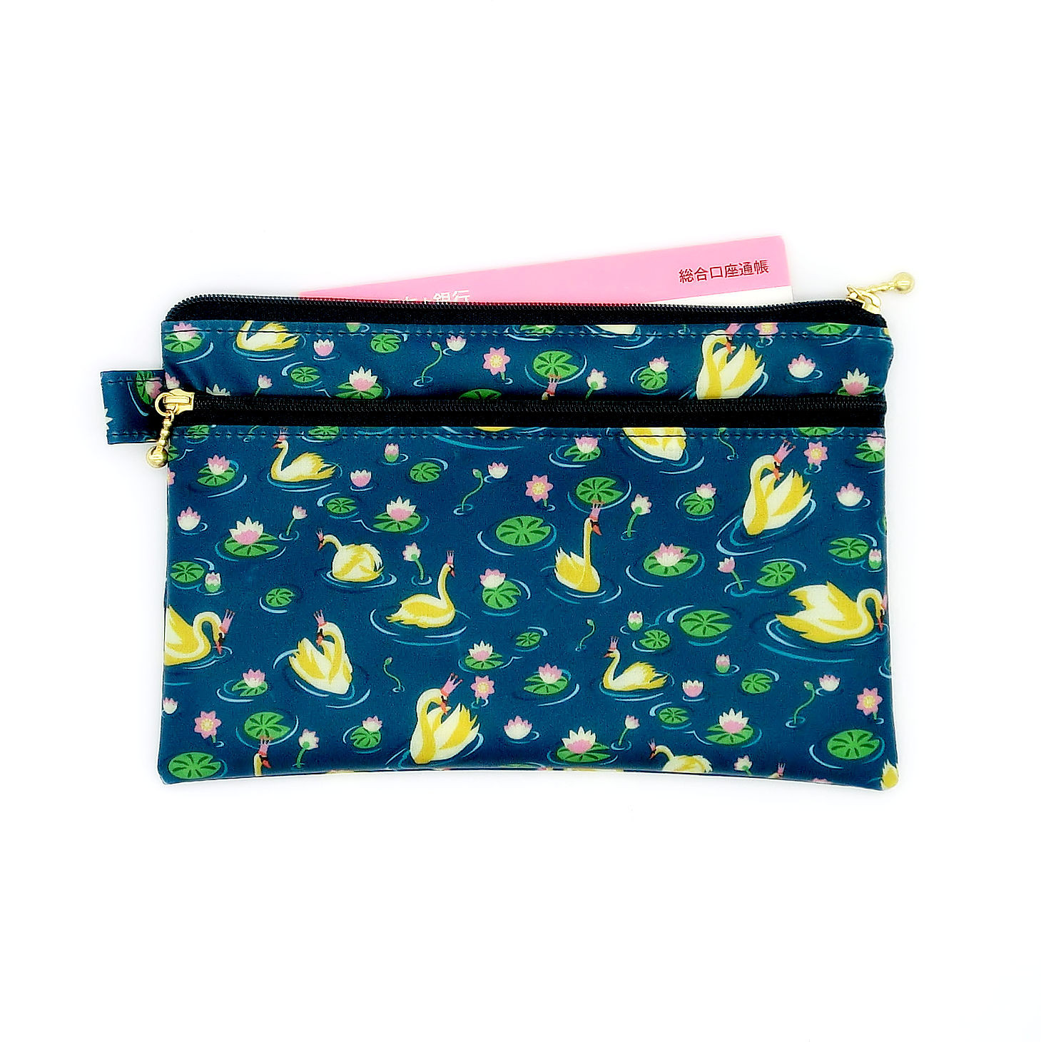 Agogopresbyhospital - ダブル ファスナー ポーチ(リバティ プリント  