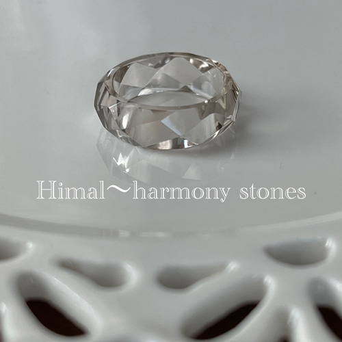 ガウリシャンカール産スモーキークォーツ くり抜きカットリング① 指輪