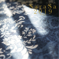 【天然藍染　手ぬぐい】Sarasa2019｜橘 希美氏｜Sarasaリーズ［伊勢木綿］世界初！藍捺染 2枚目の画像