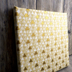 季節に合わせて飾る ファブリックパネル ■ 和柄　Japan Fabric Art Panel ■ 三角形　鱗柄 3枚目の画像
