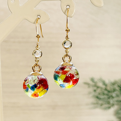 キラキラ琉球ガラス入りワンイヤホンジャック(シェル) 10001153-1.jpg