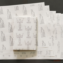 紙製ブックカバー　仏像（5枚セット） 5枚目の画像