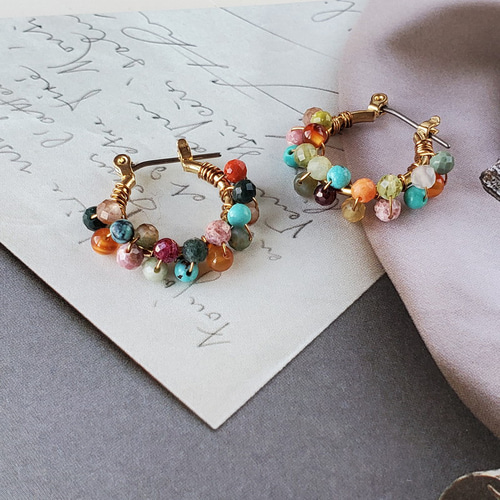 セール】 マルチリングフープピアス （ピアス・イヤリング