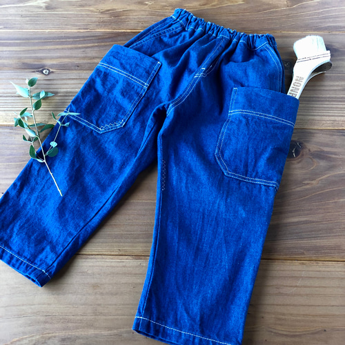 児島デニム こどもペインターパンツ【90.100.110size】 子供服 mocci  