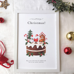 クリスマスポスター/Christmas cake/３デザイン（Ａ４サイズ） 7枚目の画像