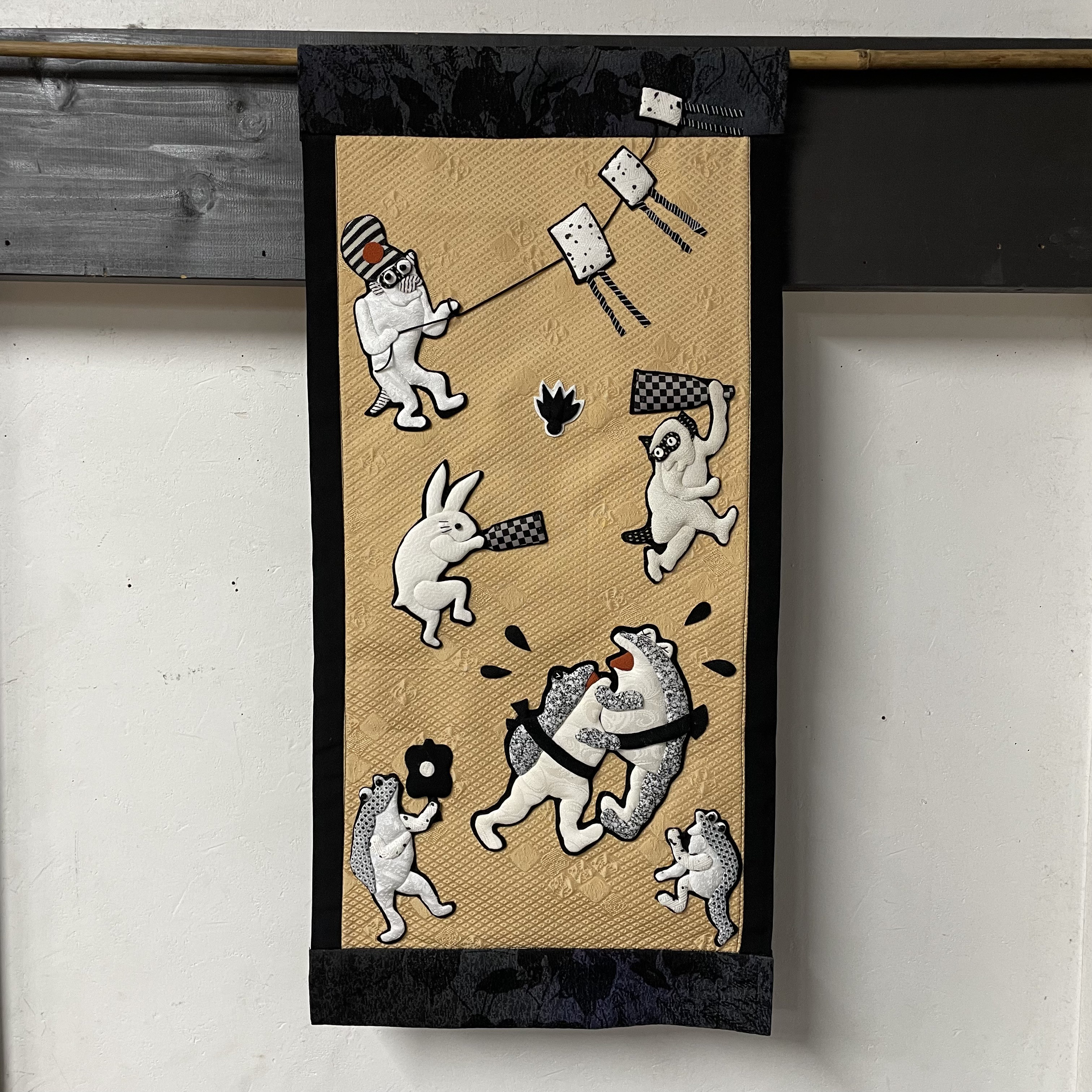 キット】鳥獣戯画のお正月【押し絵】 キット 和小物キット専門店