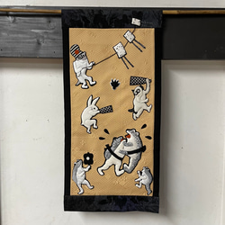 送料無料押絵 お正月タペストリー その他インテリア雑貨