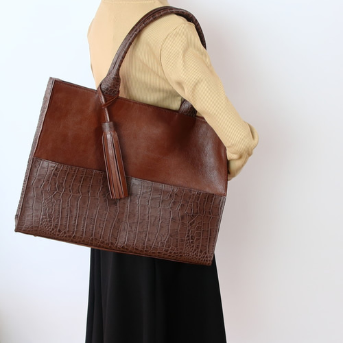A4サイズしかくトートbag・ver2（ファスナー付き）マチ幅13cm