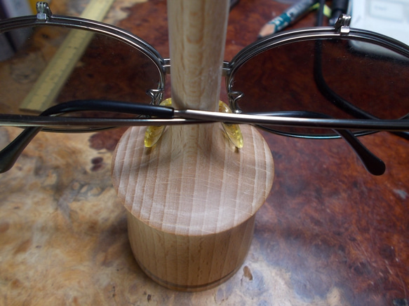 木製メガネフレーム TR0184]Wooden temple glasses - Geometry