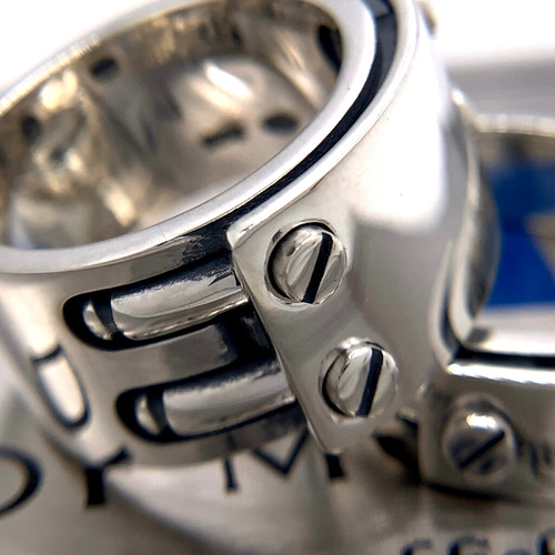 シルバー925 リング メンズ/シルバーアクセサリーメンズ/ごつめ