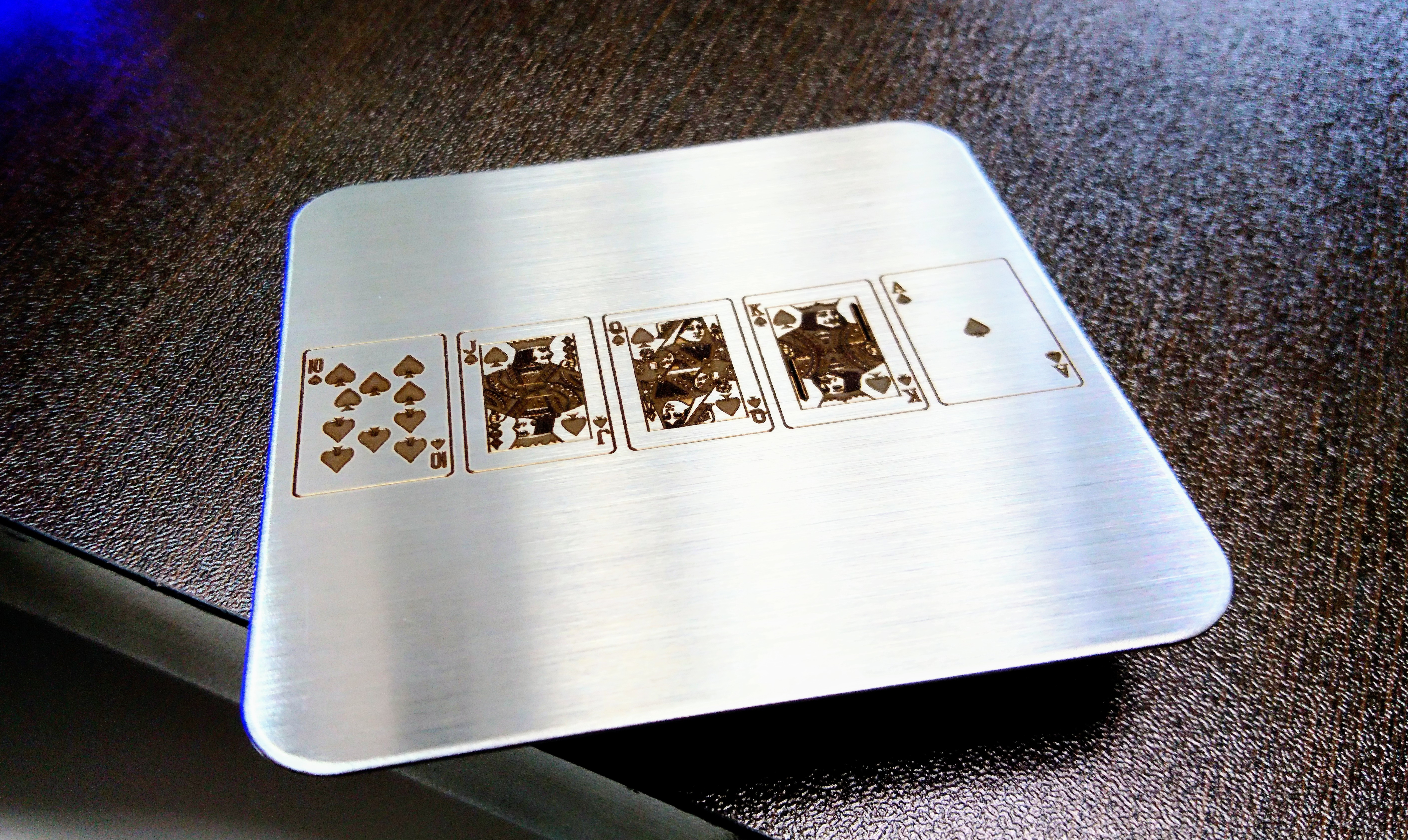 10枚セット 新規設計品『店名・ロゴ刻印/ステンレス製スクエアコースター/ヘアライン仕上げ』セミ・フルオーダー対応