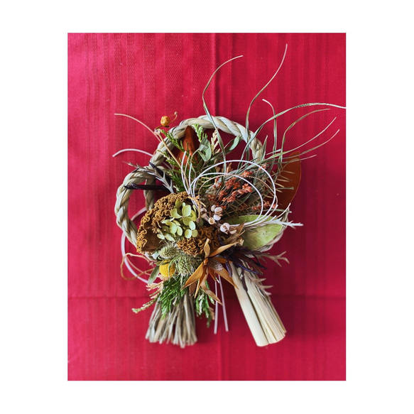 NewYear wreath 2023 size:Ｍ　RED 2枚目の画像