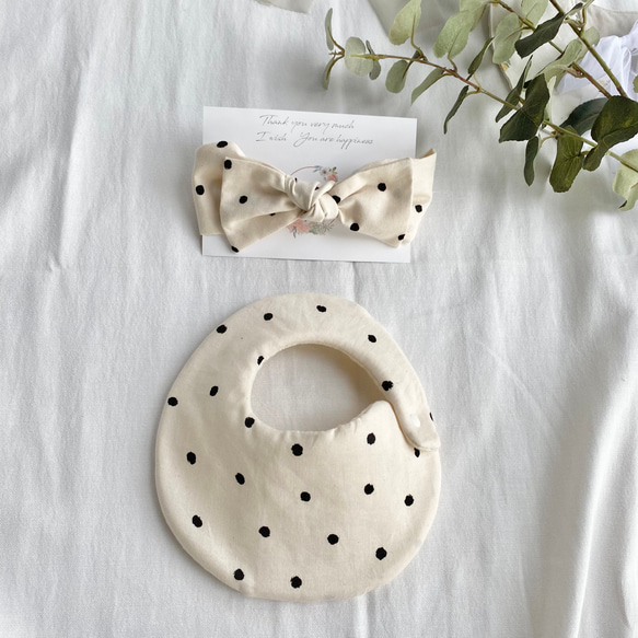 手書きドットの卵型スタイ スタイ・よだれかけ honofuku○ 通販