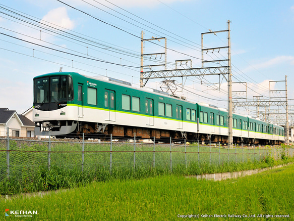 京阪電車ろうそく　普通車モデル　10本ボックス 3枚目の画像