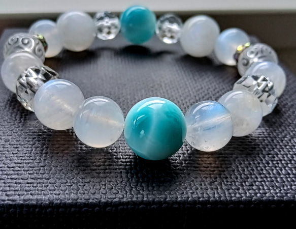 高品質・ドミニカ産]ラリマー丸玉/スフィア - 埼玉県吉川市の天然石