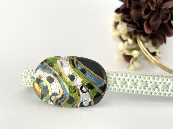 七宝焼帯留め(654) 帯留め 工房ジュリアン 通販 14958589｜Creema
