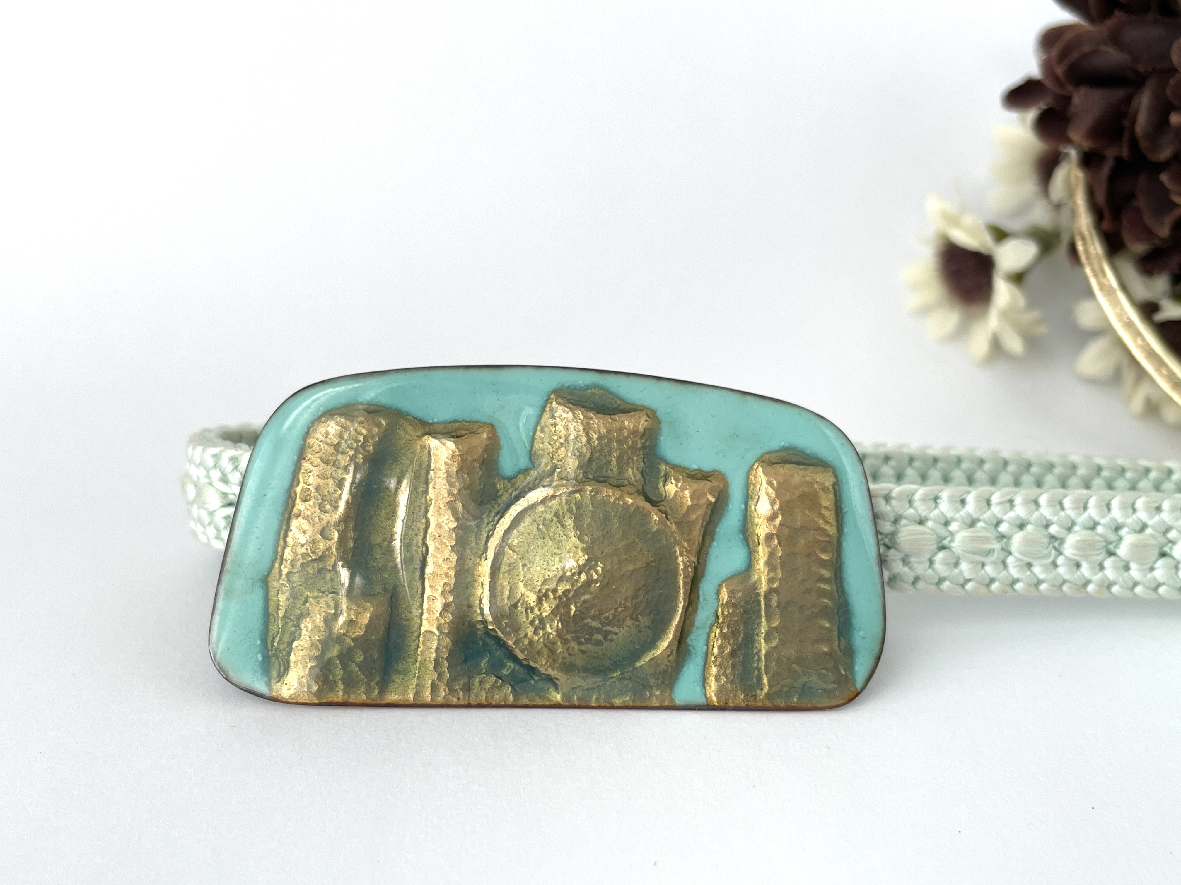 七宝焼き帯留め (659)