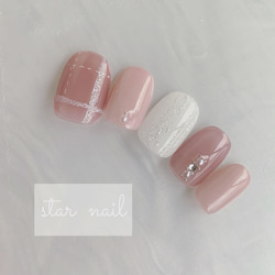 さつまいもチェックのネイルチップ ネイルチップ（つけ爪） starchip