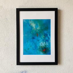 抽象画 青紫色 額縁無し DEEP WATER LAVENDER- 絵画 花 抽象画 寒色 おしゃれ アート 現代美術