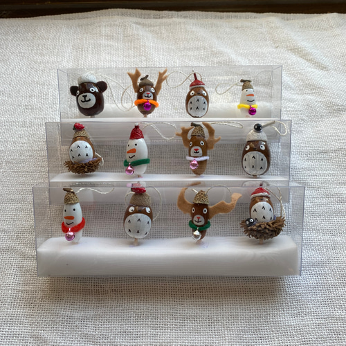 森のどんぐり・クリスマスオーナメントセット(12個) その他インテリア