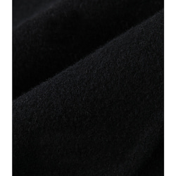 100%ウールロングコート　オーストラリアウール　ツイード生地コート　ブラック　S-L #097 19枚目の画像