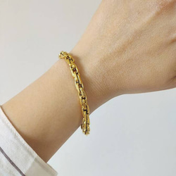 gold chain bracelet RB023 3枚目の画像