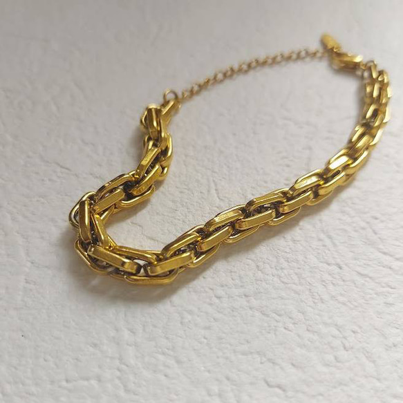 gold chain bracelet RB023 4枚目の画像