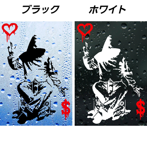 BANKSY調 バンクシー調 愛とお金 切り絵 Shinobee 通販 14959241