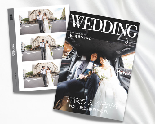 雑誌風プロフィールブック♡#結婚式 #席次表＃POPEYE風 #ポパイ風 席次