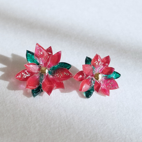 Tiffany & Co. - Tiffany ボリュームポインセチア ピアス 希少の