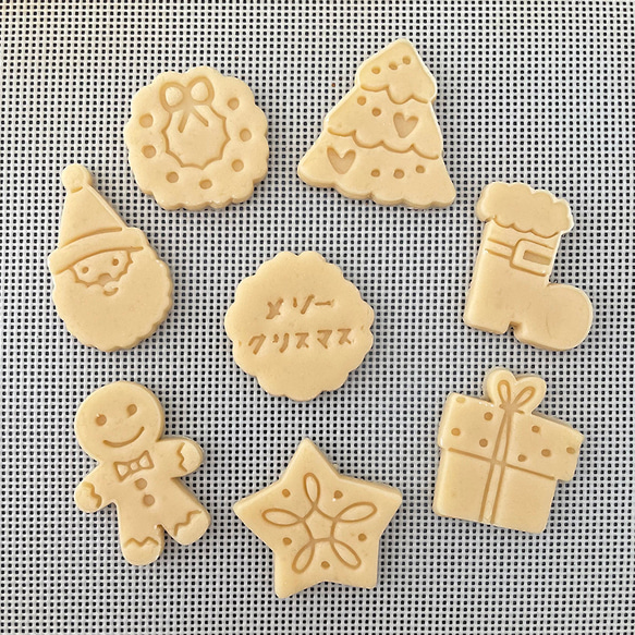 【クリスマス】アイコンミニ（約4㎝）選べる2個セット　クッキー型（スタンプ付き） 2枚目の画像