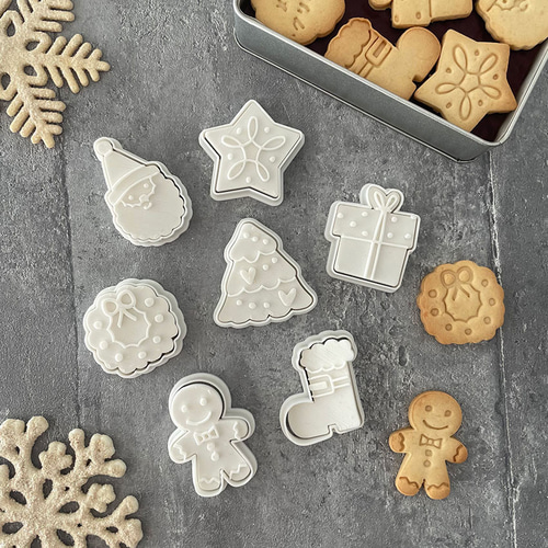 クリスマス】アイコンミニ（約4㎝）選べる2個セット クッキー型