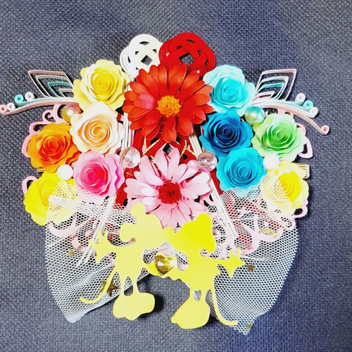 クイリング/ご出産祝い/ご祝儀袋/結婚祝い/ペーパーフラワー/ハンドメイド