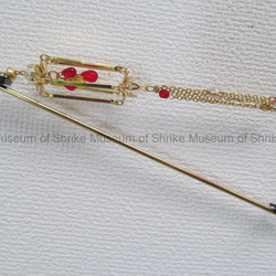 漁火［いさりび］赤燈ランタンモチーフの簪(かんざし) 2枚目の画像