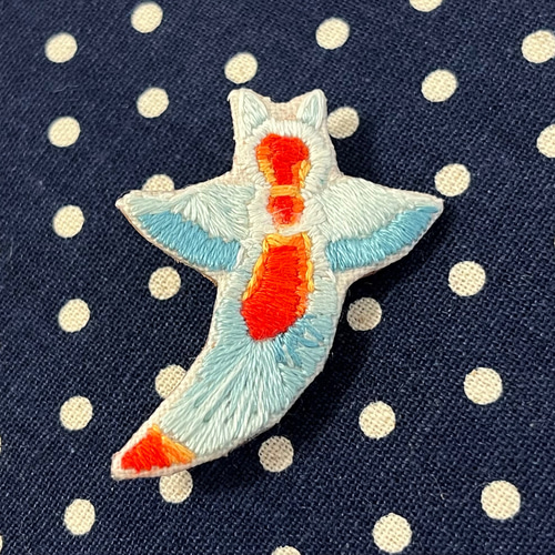 クリオネの刺繍ブローチ ブローチ Ikeda 通販 14959795｜Creema