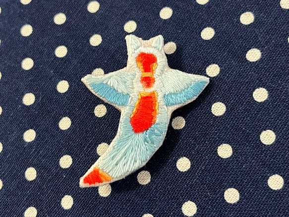 クリオネの刺繍ブローチ ブローチ Ikeda 通販 14959795｜Creema
