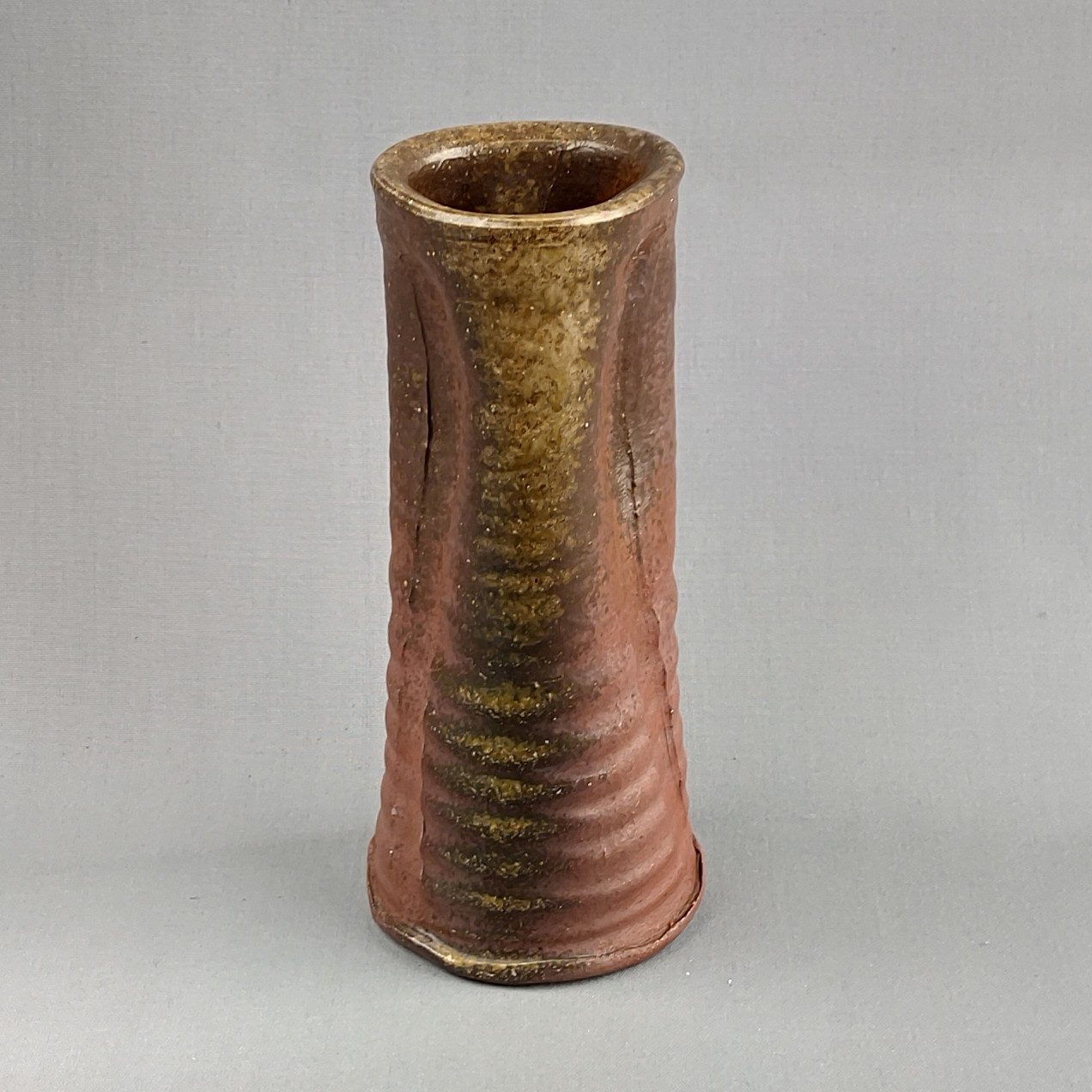 花入れ　焼締め　薪窯　【商品番号：00009】