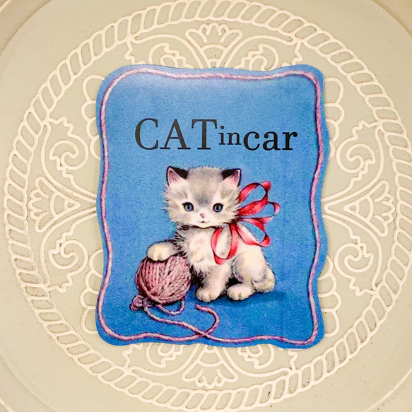 車用 ステッカー cat in car 「ねこ」 キャットインカー シール