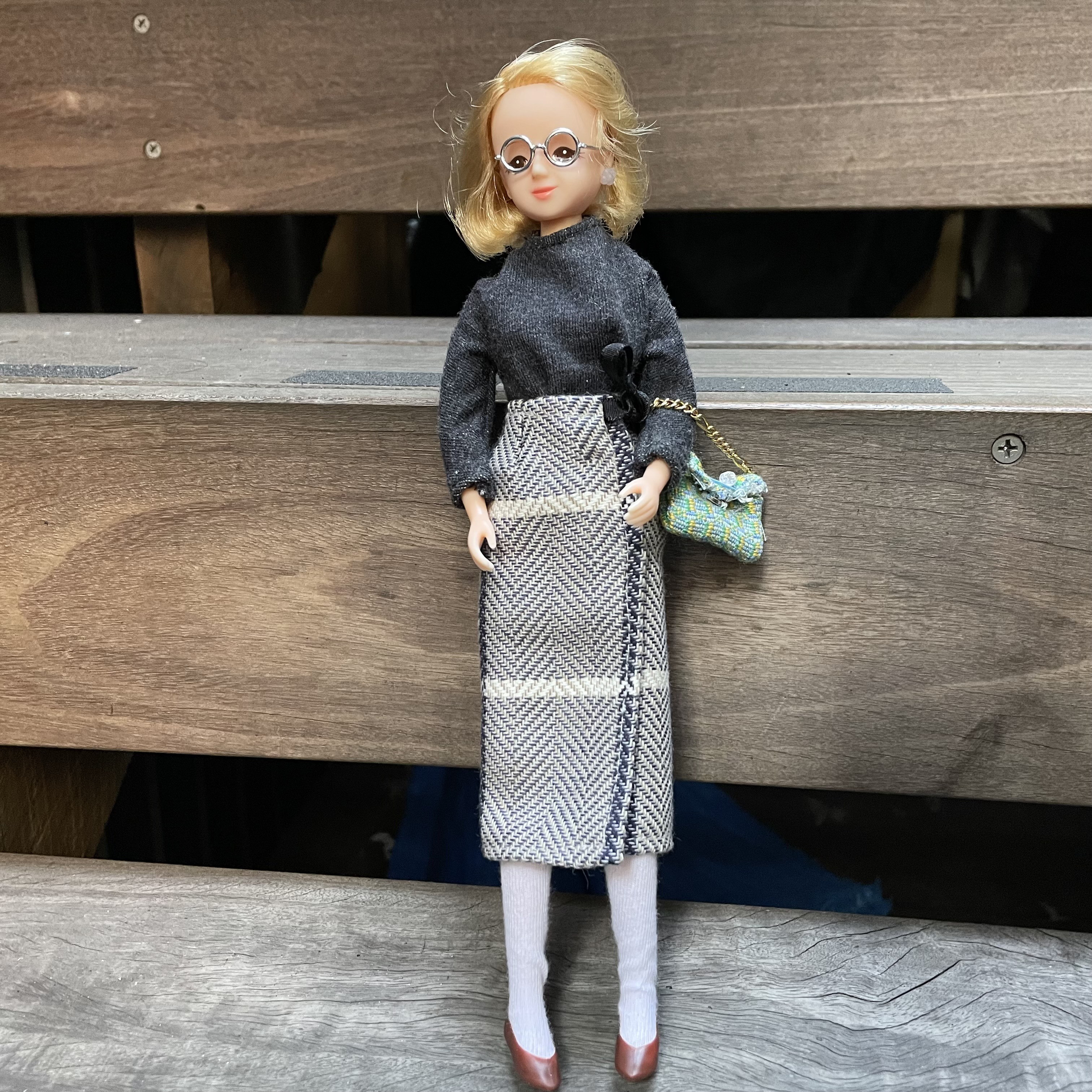 リカちゃんハンドメイド服ブラウスとチュールスカート