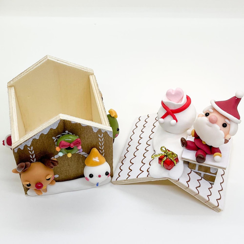 樹脂粘土 くるみ クリスマス ウインター ミニチュア クリスマスの樹脂