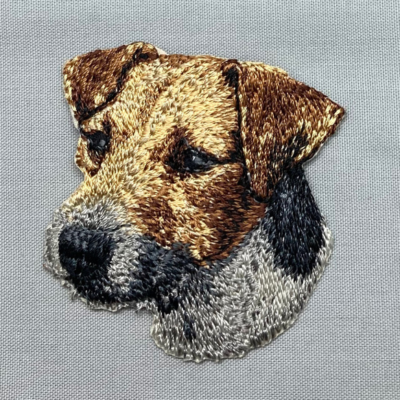 アップリケワッペン ジャックラッセルテリアヘッド kr0026 犬 ドッグ ワッペン・アップリケ totalitat 通販｜Creema