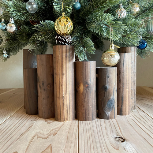 クリスマスツリー 高さ20cm18cm16cm14cmの16本セット 足隠し 足元隠し