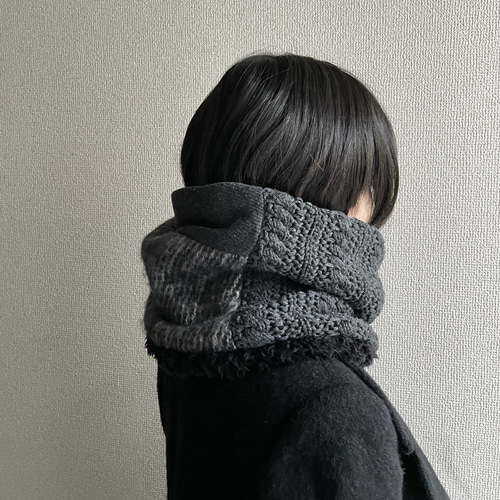 新品 MARKAWARE ALPACA SNOOD アルパカ ニット スヌード 新品 MARKAWARE ALPACA SNOOD アルパカ ニット スヌード