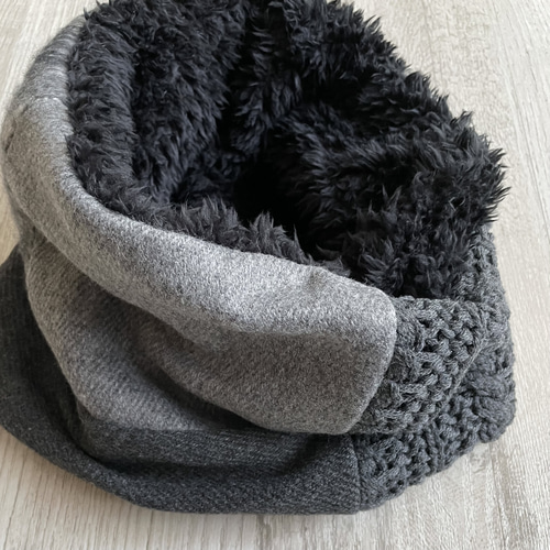 洗濯機ok！ユニセックス モノトーン・ネックウォーマー スヌード