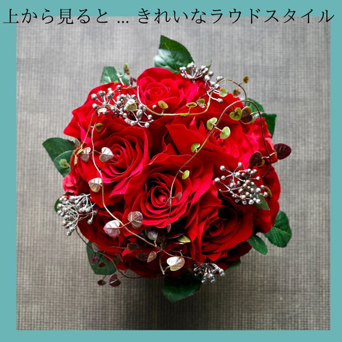 Sale 赤バラウッドポットアレンジメント 送料無料 インテリア