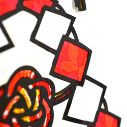 【切り絵×ちぎり絵】kagami-moti -鏡餅ｰ 原画アート 9枚目の画像