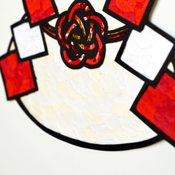 【切り絵×ちぎり絵】kagami-moti -鏡餅ｰ 原画アート 3枚目の画像