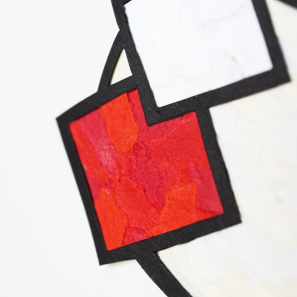 【切り絵×ちぎり絵】kagami-moti -鏡餅ｰ 原画アート 4枚目の画像