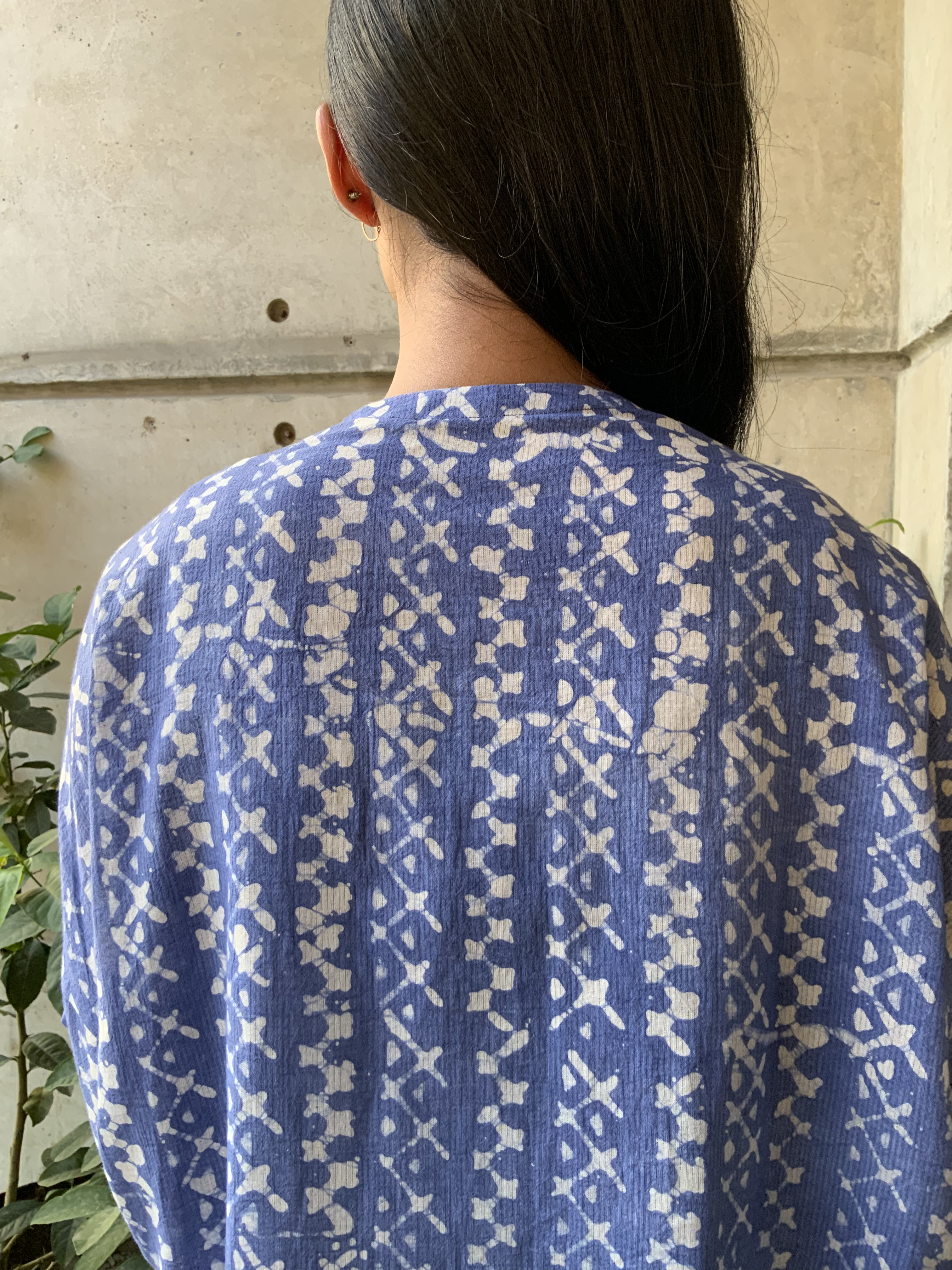 草木染めコットンカシュクール羽織