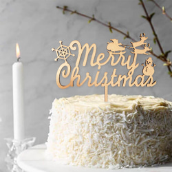 クリスマスケーキトッパー / ウェディング　結婚祝い　Creema限定クリスマス2022 3枚目の画像